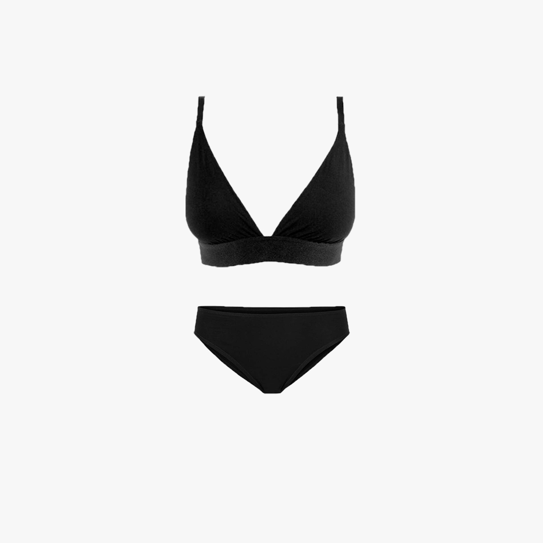 mosalasi-bikinii2 ست سوتین مثلثی + بریف بیکینی